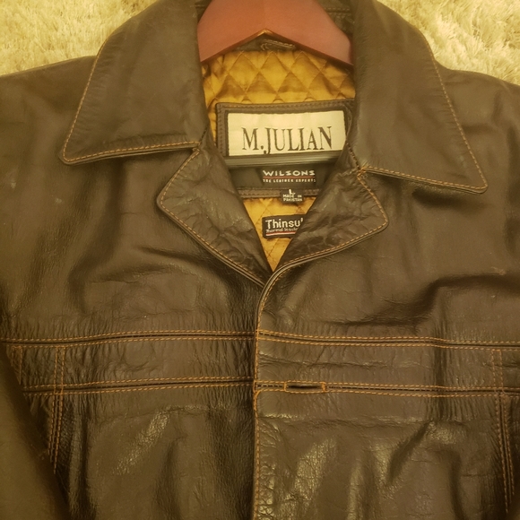 WILSONS LEATHER  M. Julian Jacket With Thinsulate Lining L SIZE - Picture 3 of 10